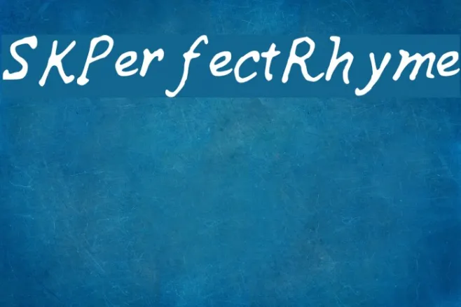 SKPerfectRhyme Example 2