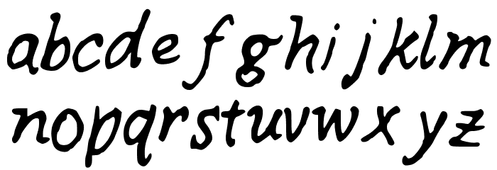 SKPerfectRhyme Font LOWERCASE