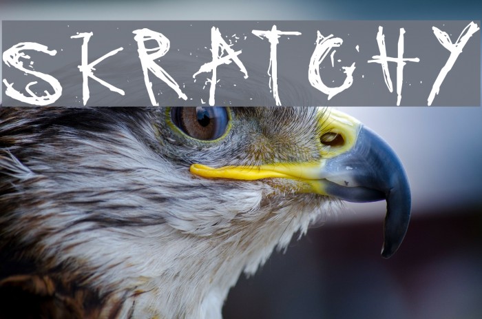 SKRATCHYthespook Font examples