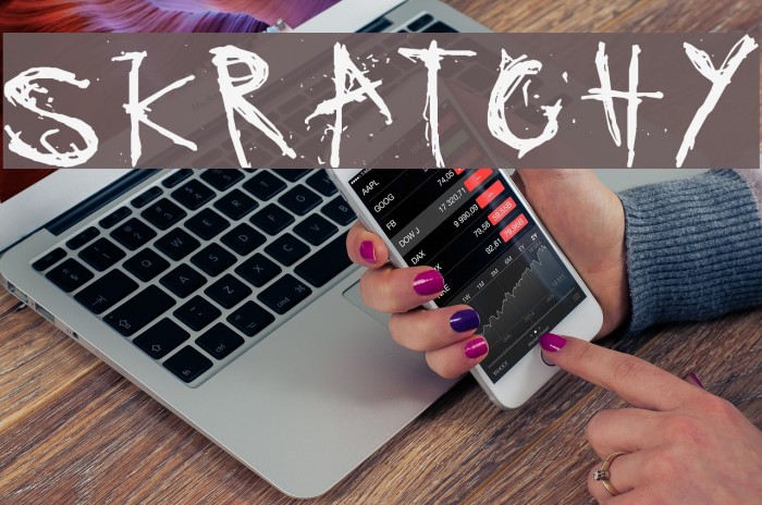 SKRATCHYthespook Font examples