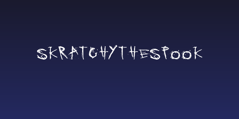 SKRATCHYthespook Social Header