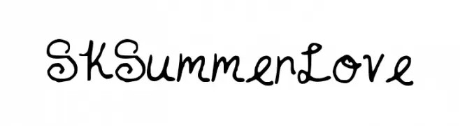 SKSummerLove  नि: शुल्क फ़ॉन्ट्स डाउनलोड
