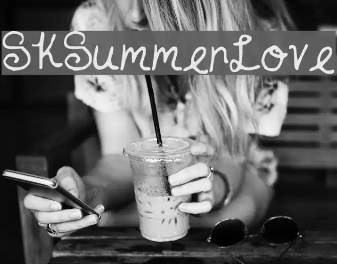 SKSummerLove Font examples