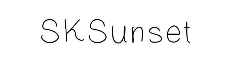 SKSunset Font
