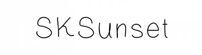 SKSunset  नि: शुल्क फ़ॉन्ट्स डाउनलोड