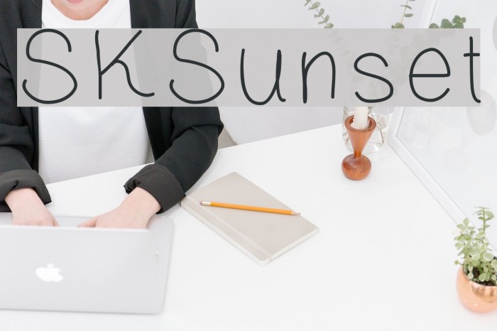 SKSunset Font examples