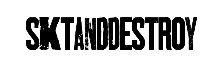 SKTANDDESTROY  Free Fonts Download