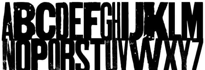SKTANDDESTROY Font Litere mari