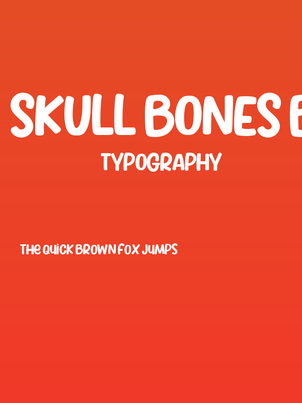 SKULL BONES Bold Poster