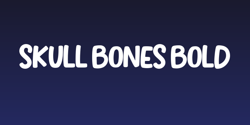 SKULL BONES Bold Social Header