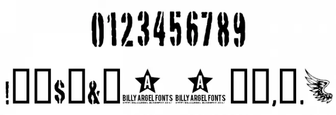 SKULL TS 2 Font OTHER CHARS