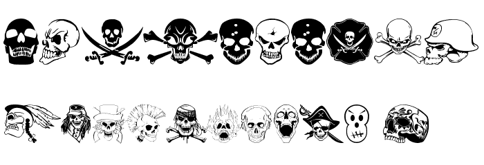 SKULLX Font OTHER CHARS