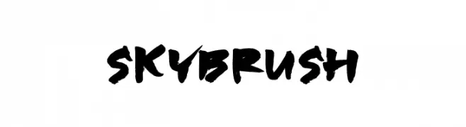 SKYBRUSH  フリーフォントのダウンロード