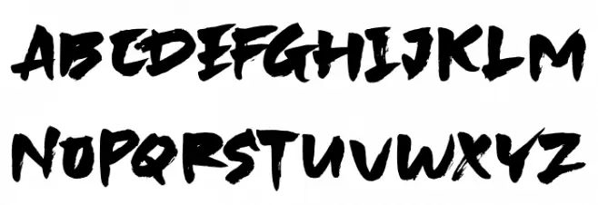SKYBRUSH Font Litere mari