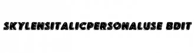 SKYLENSITALICPERSONALUSE-BdIt  les polices de caractères gratuit tlcharger