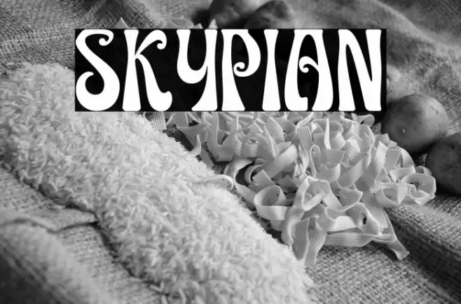 SKYPIAN خط examples