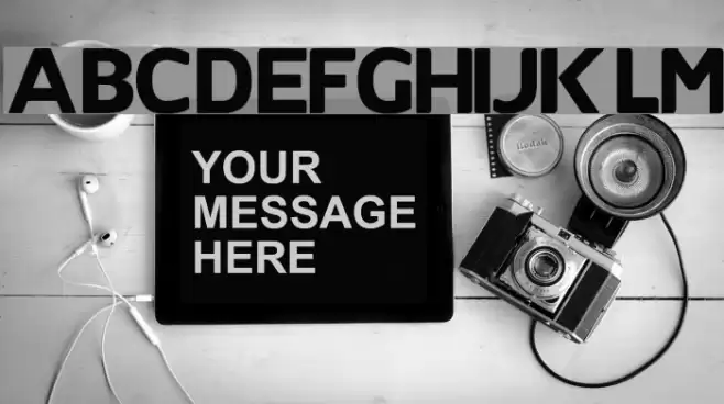 SKYfontThick Font examples