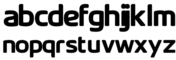 SKYfontThick Font LOWERCASE