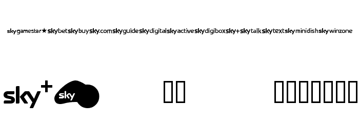 SKYfontbrands Font LOWERCASE