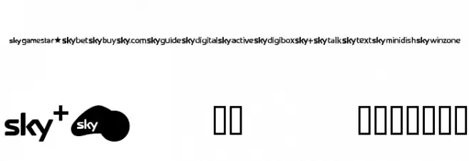 SKYfontbrands Шрифта строчной