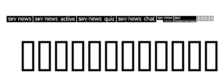 SKYfontnews Font LOWERCASE