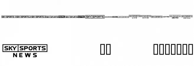 SKYfontsport خط أحرف صغيرة