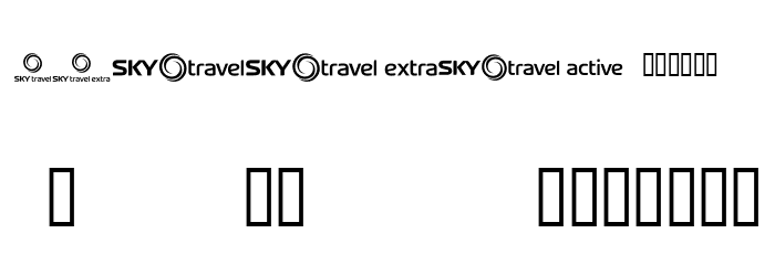 skyfonttravel字体