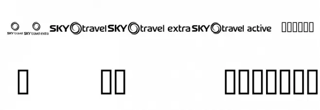 SKYfonttravel Fuentes MINÚSCULAS