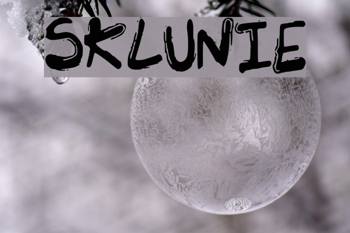 SK_LUNIE Font examples