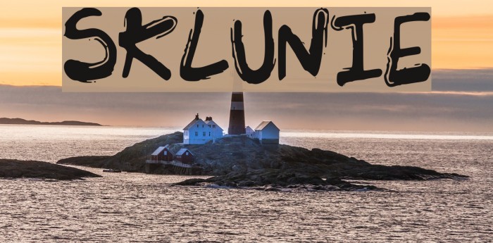 SK_LUNIE Font examples