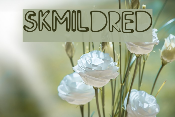 SK_MILDRED Font examples