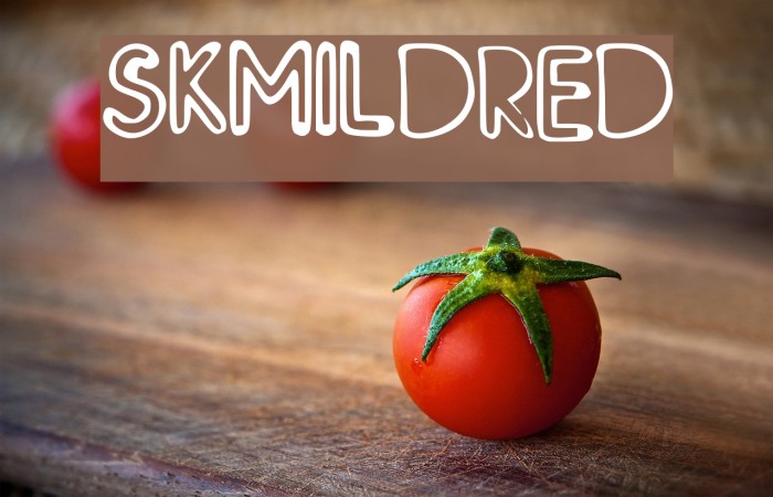 SK_MILDRED Font examples