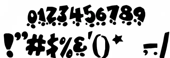 Sk8 or dye Font OTHER CHARS