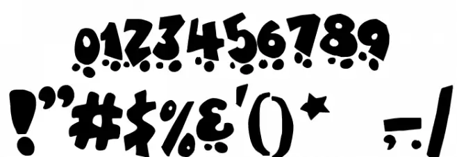 Sk8 or dye Font OTHER CHARS