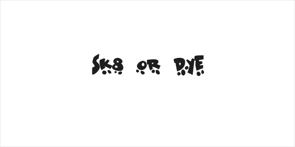 Sk8 or dye Logo