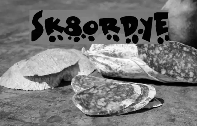 Sk8ordye Font examples