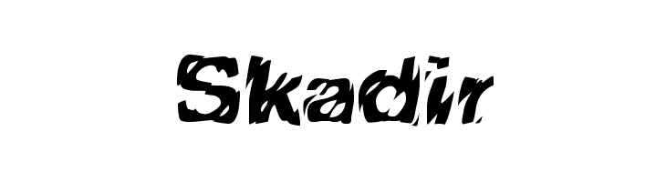 Skadir  नि: शुल्क फ़ॉन्ट्स डाउनलोड