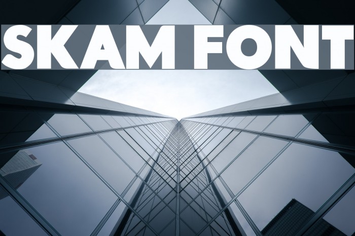 Skam Font Font examples