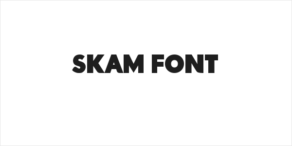 Skam Font Logo