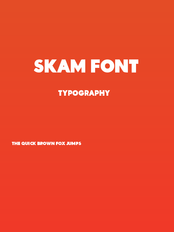 Skam Font Poster