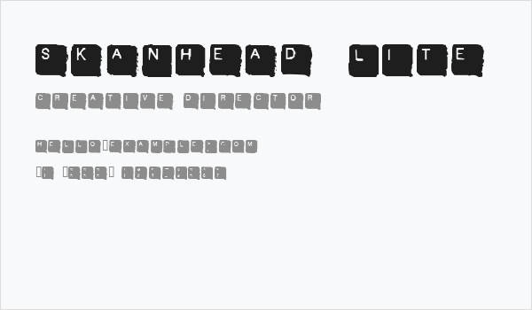 SkanHead  Lite Business Card