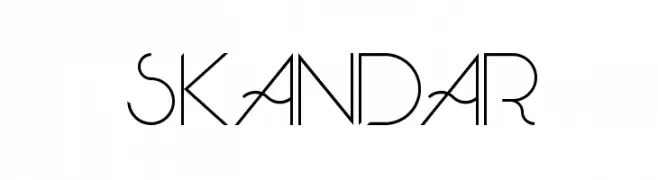 Skandar  Frei Schriftart Herunterladen