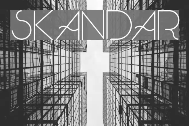 Skandar Font examples