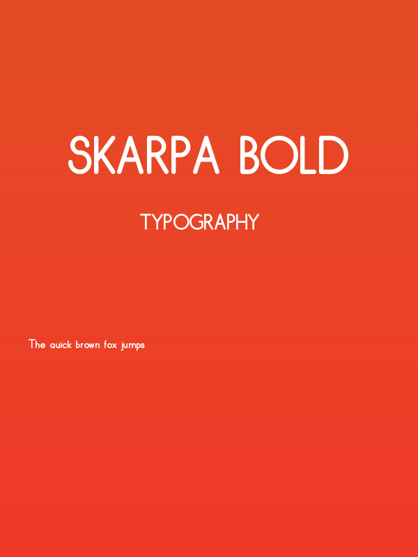 Skarpa Bold Poster