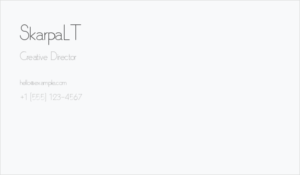 SkarpaLT Business Card