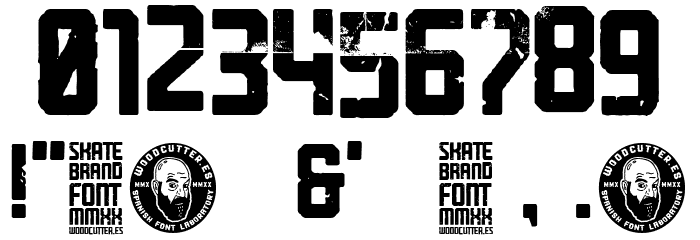 Skate Brand Font OTHER CHARS