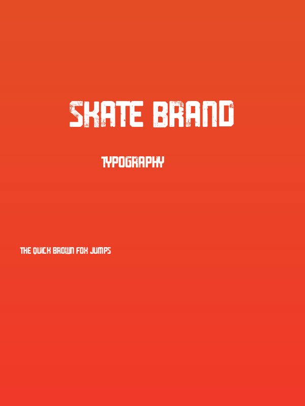 Skate Brand Poster