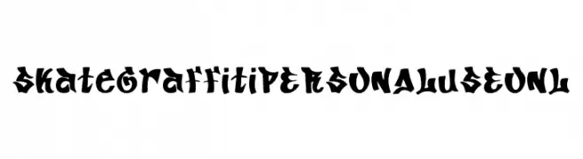Skate Graffiti PERSONAL USE ONL  Free Fonts Download