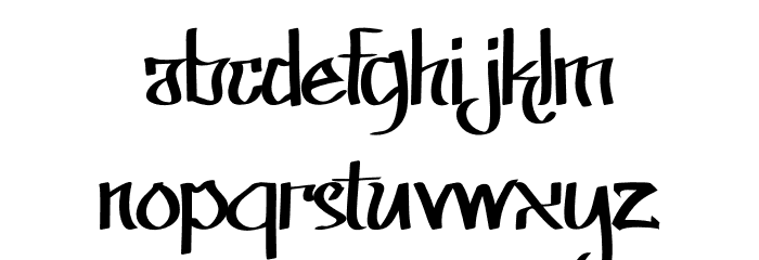 Skate Hip Hop Tag Font LOWERCASE