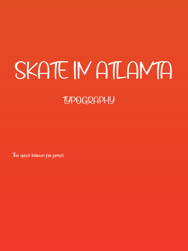 Skate In Atlanta Poster